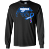 Image of Apraxia Awareness Blue Ribbon T-shirt Momma Bear Shirt