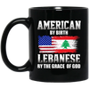 Image of American By Birth Lebanese By The Grace Of God T-shirt