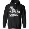 Image of All Things Through Christ T-Shirt: Scripture Bible Verse Tee