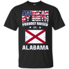 Image of American By Birth Proudly Raised In Alabama Flag Shirt