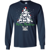 Image of Christmas Tree Merry Christmas Cat Lover Gift T-shirt