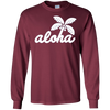 Image of Aloha Palm Tree Simple Long Sleeve T-shirt