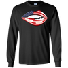 Image of American USA Flag Lips - Independence Day 4th July Shirt