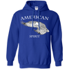 Image of AMERICAN Spirit Bald Eagle Long Sleeve T-shirt B & W Art