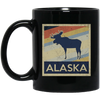 Image of Alaska Moose Retro State Love T Shirt