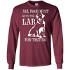 Image of All Food Must Go To The Lab For Testing TShirt | Cute Doggie