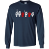 Image of American Sign Language Resist long sleeve T shirt