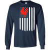 Image of American US Flag Rooster Chicken T Shirt-Funny Patriotic Tee