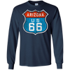 Image of Route de l'Arizona 66. Retro, Vintage, Distressed Grunge Tee