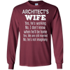 Image of Architect's Wife Funny Wedding Anniversary Gift T Shirt