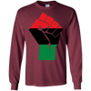 Image of Afro-American Fist salute Shirt African Heritage Symbol Tee