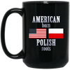 Image of American Born Polish Roots LS T-Shirt Poland USA Flag