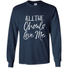 Image of All the Ghouls Love Me Shirt Funny Ghost Pun Halloween Tee