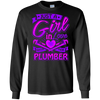 Image of A Girl on love with her Plumber t shirt for Plumbers Wife