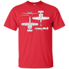 Image of A-10 Warthog Military Aircraft T-Shirt