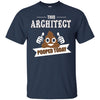 Image of Architect pooped today, Gift designer architecture t shirt