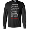 Image of And Rudolph Funny Names T-Shirt - Funny Christmas Tees