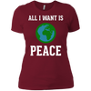 Image of All I Want Is World Peace & Harmony Anti-War T-Shirt