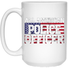 Image of 4th of July TShirt All American Police Officer Father's Day