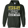 Image of Attention Ladies My Girlfriend Is A Crazy Virgo Funny Tee