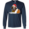 Image of Christmas St. Bernard Dog T-Shirt, Puppy Xmas Gift