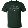 Image of "I love my husband" - romantic wife Valentine's gift t-shirt