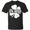 Image of 0% Irish T-Shirt Vintage St. Patrick Day Gift Shirt