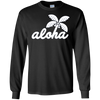 Image of Aloha Palm Tree Simple Long Sleeve T-shirt