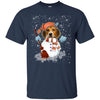 Image of Christmas Snowman Beagle Funny T-shirt