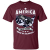 Image of America Land of Freedom Home of the Brave TShirt Patriotic