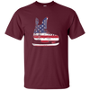 Image of American Flag Shirt Patriotic Ice Hockey Skate Vintage Gift