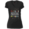 Image of "Important Choices" Electric Guitar Nerd Musician T-shirt