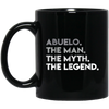 Image of ABUELO THE MAN MYTH LEGEND Father's Day T-Shirt Spanish Gift