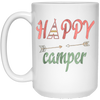 Image of Arrow Happy Camper TShirt - Funny Camping Shirt