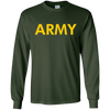 Image of Army Logo Shirt APFU Workout Long Sleeve Tee