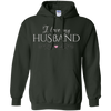 Image of "I love my husband" - romantic wife Valentine's gift t-shirt