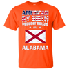 Image of American By Birth Proudly Raised In Alabama Flag Shirt