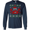 Image of Santa Claws Festive Crab Ugly Christmas Sweater T-Shirt