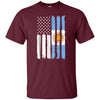 Image of American Argentinian Patriotic Flag T-shirt