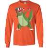 Image of T-Couronne de fierté américaine dinosaure les Etats-Unis tamponnant le T-shirt drôle