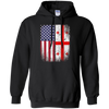 Image of American Georgian Flag T-shirt Georgia Republic Country