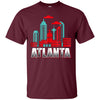 Image of Atlanta T Shirt Funny Atlanta Georgia Skyline Souvenir Tee