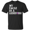 Image of Alzheimer's Awareness Shirt For Uncle Purple Ribbon Tee