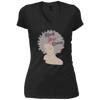 Image of Aries Zodiac Birthday Afro Gift T-Shirt for Black Women