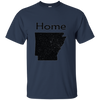 Image of Arkansas Distressed Home State light long sleeve t-shirt