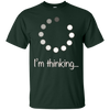 Image of "I'm Thinking" Geek Nerd Computer Programmer Techie T-Shirt