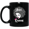 Image of Aries Zodiac Birthday Afro Gift T-Shirt for Black Women
