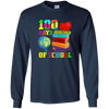 Image of 100 Days of School T Shirt - Long Sleeved Teacher Shirt