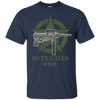 Image of "Duty Calls" Grease Gun WW2 Gamer T-Shirt