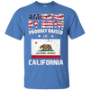 Image of American By Birth Proudly Raised In California Flag Shirt